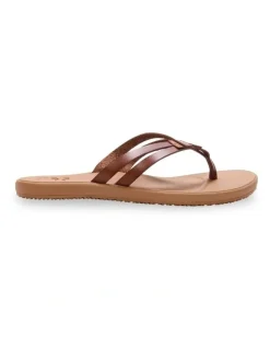 Billabong Olivia Recovery Strappy Thongs In in Brown/Tan