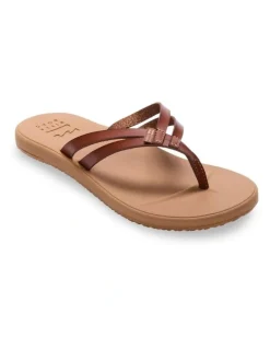 Billabong Olivia Recovery Strappy Thongs In in Brown/Tan