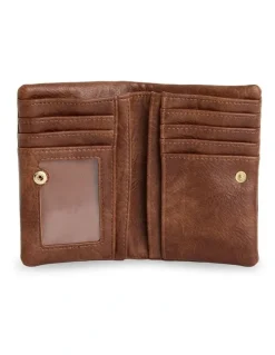 Billabong Omari Bloom Bi Fold Wallet In in Brownstone