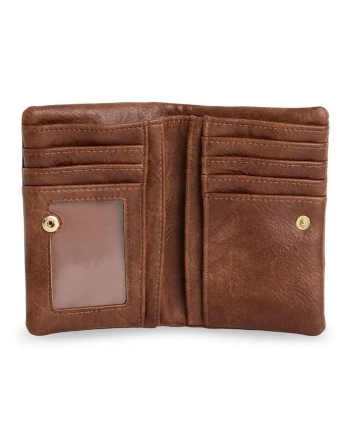Billabong Omari Bloom Bi Fold Wallet In in Brownstone