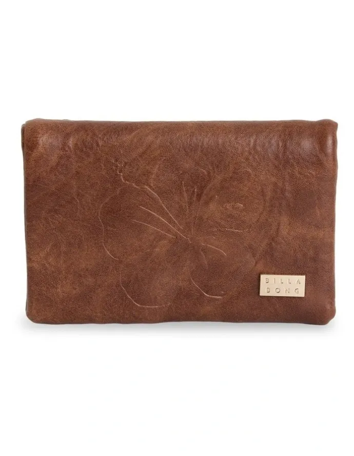 Billabong Omari Bloom Bi Fold Wallet In in Brownstone