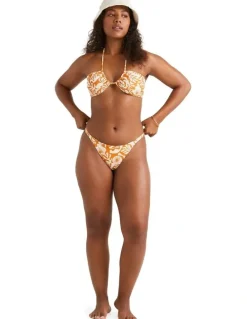 Billabong On Island Time Drew Bikini Top in Dried Mango