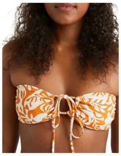 Billabong On Island Time Drew Bikini Top in Dried Mango