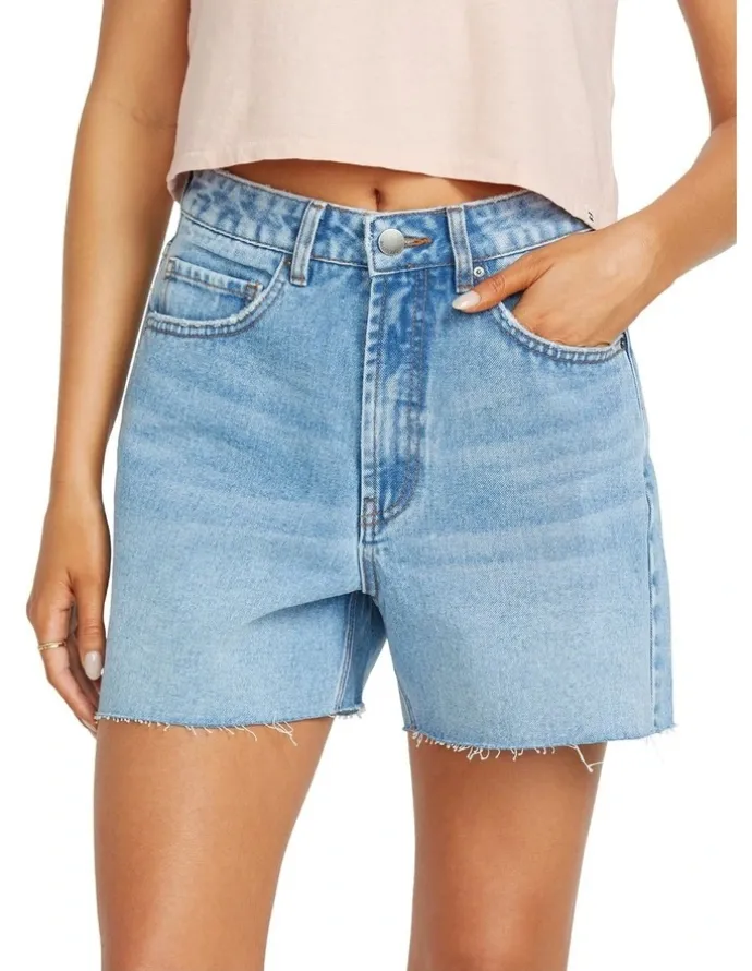 Billabong Riley Denim Shorts in Blue