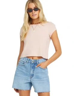 Billabong Riley Denim Shorts in Blue