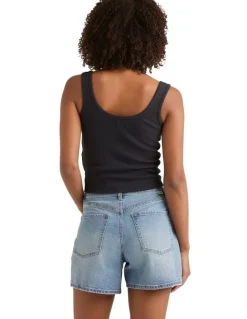 Billabong Shifter Denim Shorts in Blue