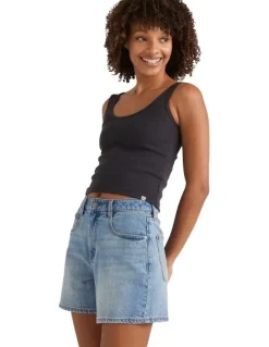 Billabong Shifter Denim Shorts in Blue