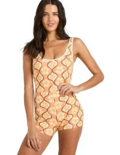 BILLABONG Sol Groove One Piece in Tangerine