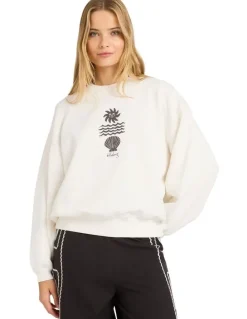 Billabong Sol Mate Kendal Crew Neck in White