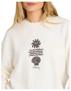 Billabong Sol Mate Kendal Crew Neck in White
