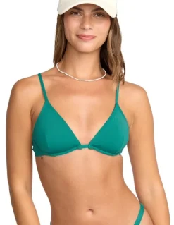 Billabong Sol Searcher Reese Underwire Bikini Top Green
