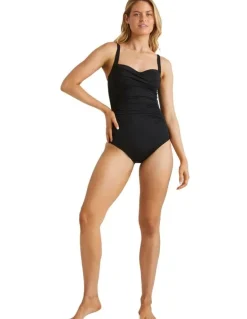 Billabong Sol Searcher Wrap One Piece in Black Pebble
