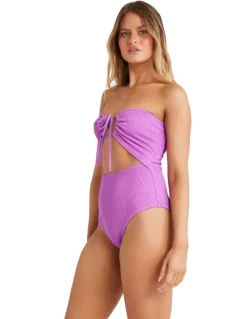 Billabong Summer High Drew One Piece in Bright Orchid