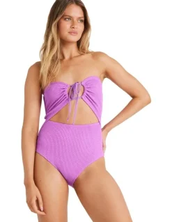 Billabong Summer High Drew One Piece in Bright Orchid