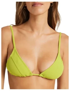 Billabong Sunkissed Ayla Triangle Bikini Top in Green