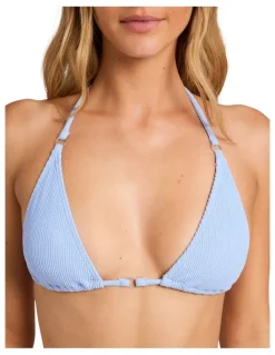 Billabong Sunrays Suni Tri Bikini Top in Blue Bell