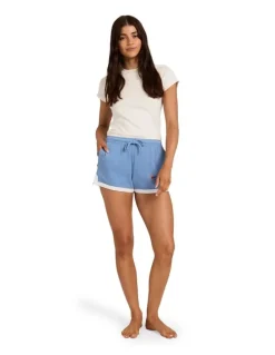 Billabong Surf Le Soleil Elastic Waist Shorts In Blue Horizon