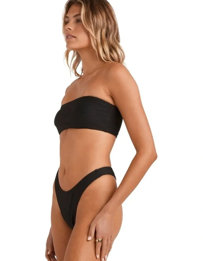 Billabong Tanlines Tully Tube Bikini Top in Black