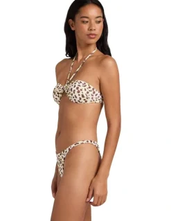 Billabong Tides Rave Halt Bandeau Bikini Top in Multi