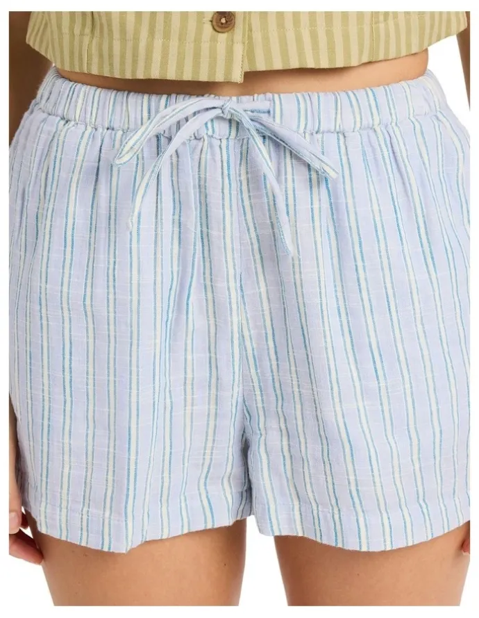 BILLABONG Wanderer Elastic Waist Shorts in Twilight Blue