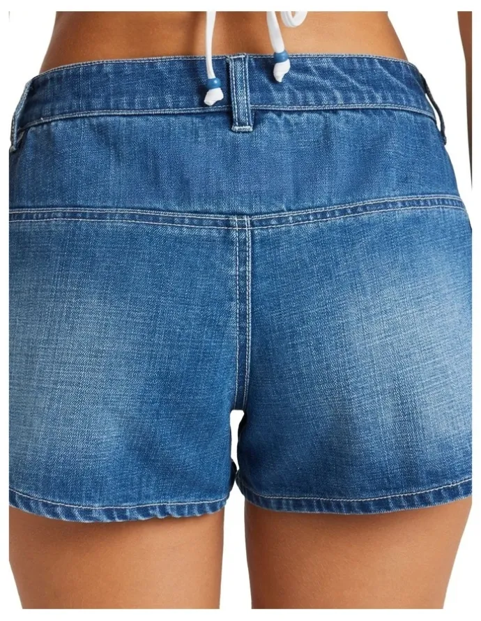 Billabong Wave Bound Denim Shorts In Dark Denim