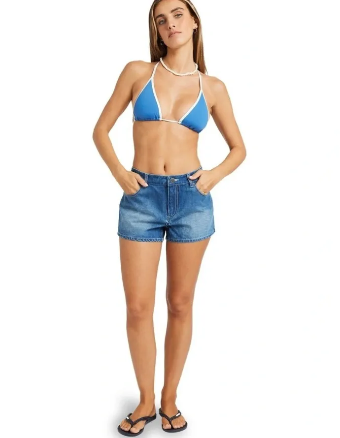 Billabong Wave Bound Denim Shorts In Dark Denim