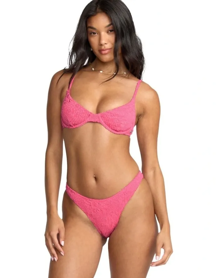 Billabong We're Wild Demi Underwire Bikini Top in Orange