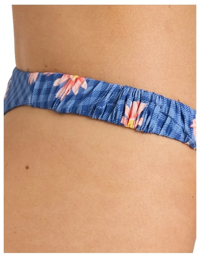 Billabong Western Sky Sunni Scrunch Bikini Bottom True in Navy