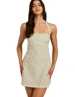 Billabong Break Line Mini Dress in Salt Crystal