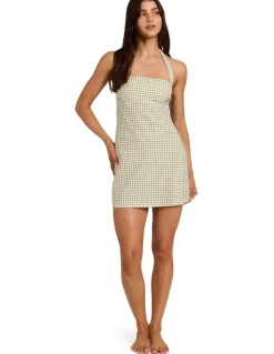 Billabong Break Line Mini Dress in Salt Crystal