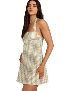 Billabong Break Line Mini Dress in Salt Crystal