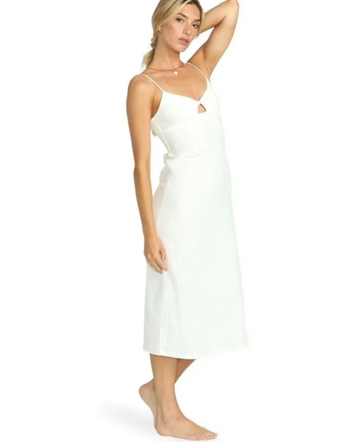 Billabong Crystal Clear Midi Dress White