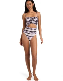 Billabong Forevermore Summer One Piece Swimsuit in Black Pebble