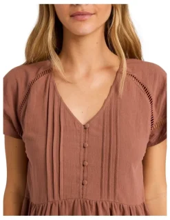 Billabong Juniper Mini Dress in Brownstone