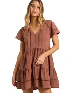 Billabong Juniper Mini Dress in Brownstone