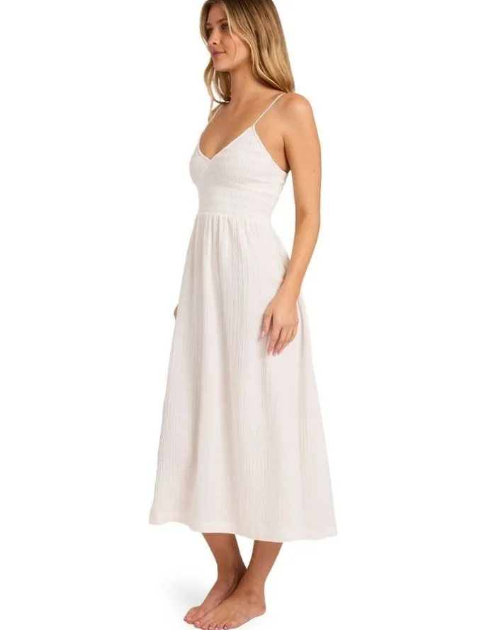 Billabong Such A Trip Midi Dress in Salt Crystal