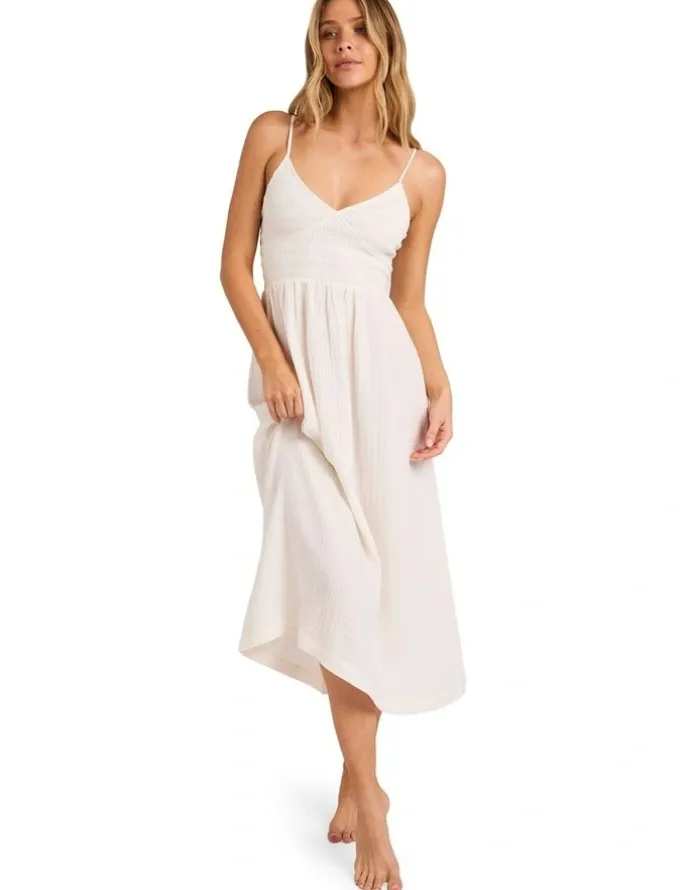 Billabong Such A Trip Midi Dress in Salt Crystal