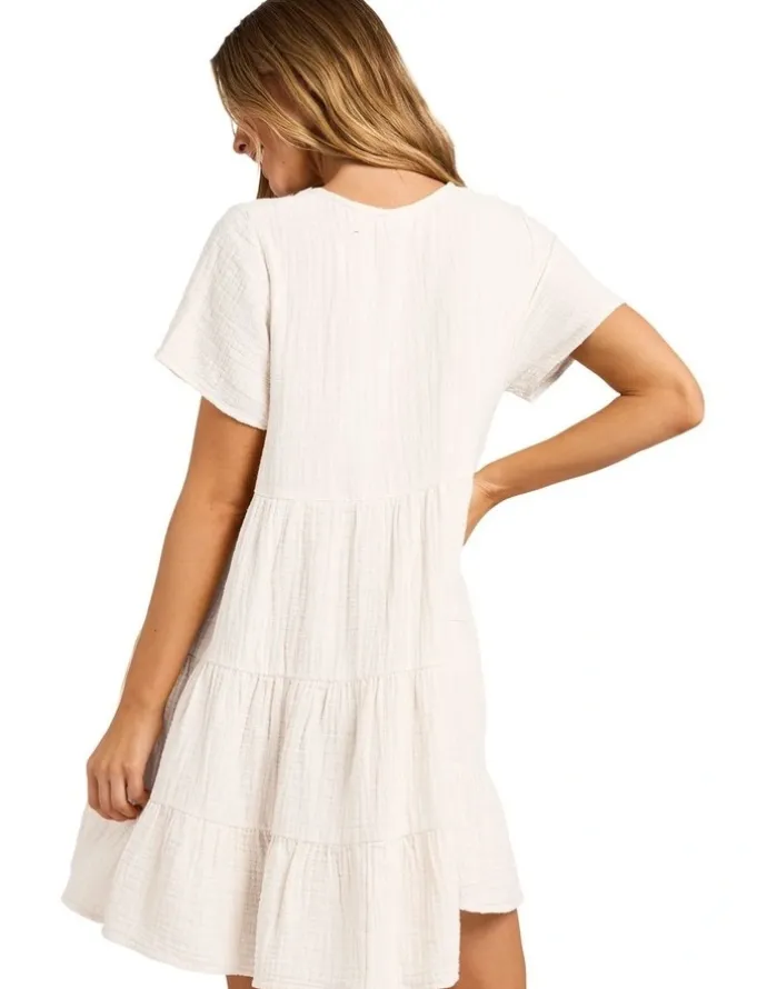 Billabong Sutton Mini Dress in Salt Crystal