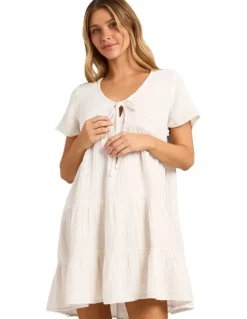 Billabong Sutton Mini Dress in Salt Crystal