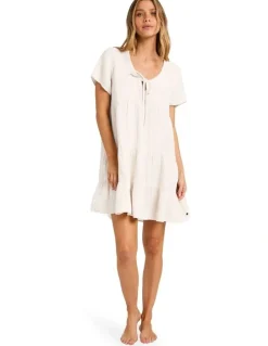 Billabong Sutton Mini Dress in Salt Crystal