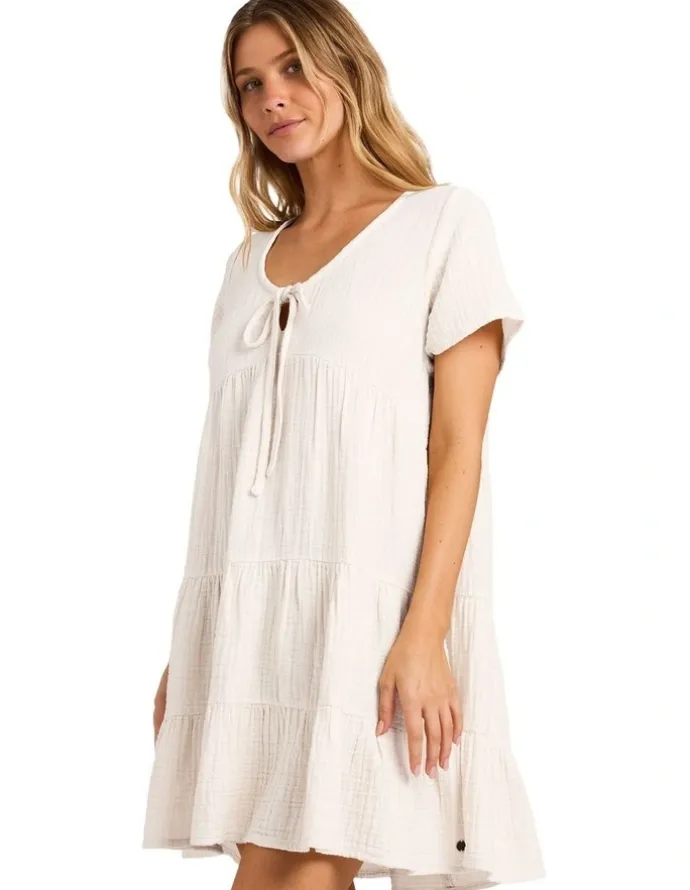 Billabong Sutton Mini Dress in Salt Crystal
