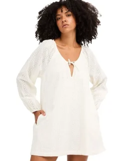 Billabong Sweet Solace Mini Dress in Salt Crystal