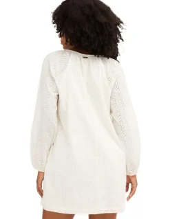 Billabong Sweet Solace Mini Dress in Salt Crystal