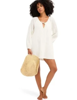 Billabong Sweet Solace Mini Dress in Salt Crystal