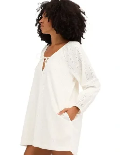 Billabong Sweet Solace Mini Dress in Salt Crystal