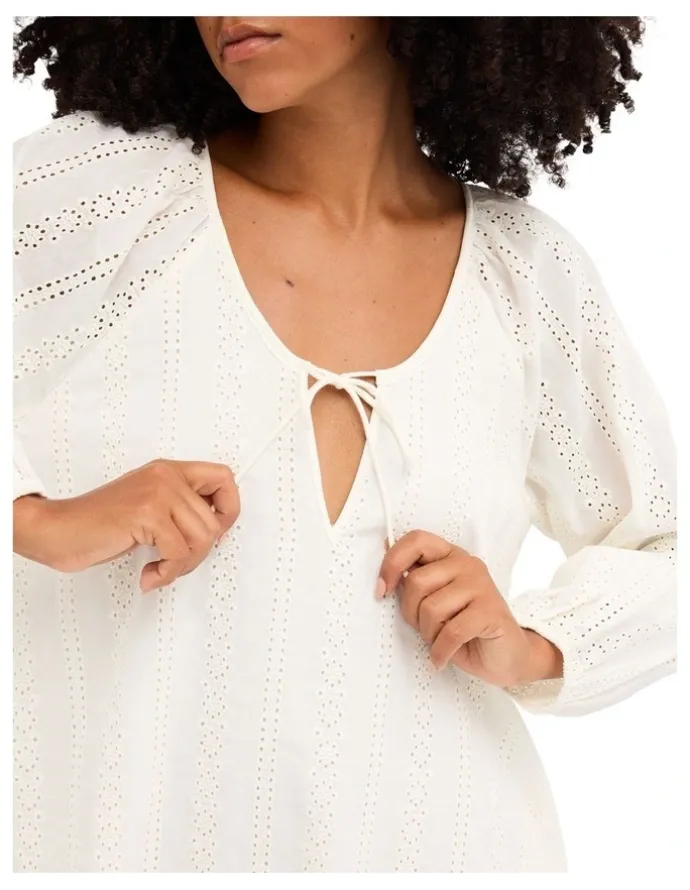 Billabong Sweet Solace Mini Dress in Salt Crystal