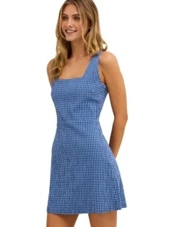 Billabong Twilight Dreamer Mini Dress True in Navy