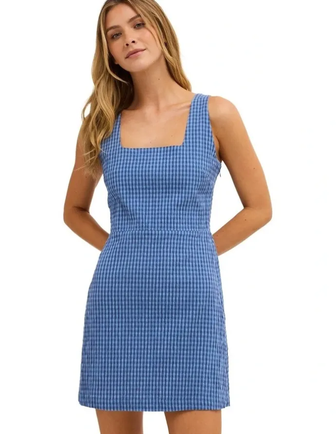 Billabong Twilight Dreamer Mini Dress True in Navy