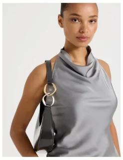 Blaq Bailey Shoulder Bag in Gunmetal