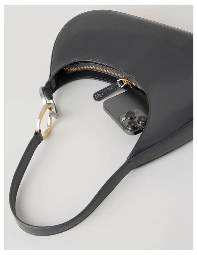 Blaq Bailey Shoulder Bag in Gunmetal